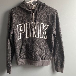 PINK - Victoria’s Secret half zip up hoodie